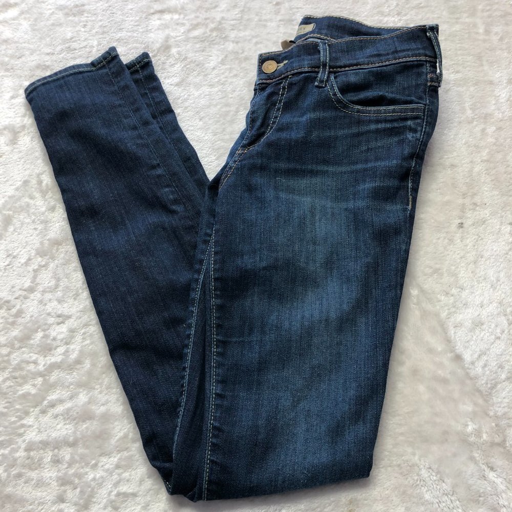 True Religion Made In USA Casey Low Rise Super Skinny Dark Wash Jeans Size 25